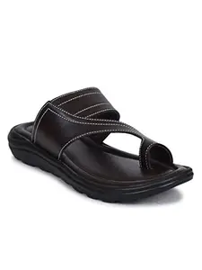 Ajanta Men's Classy Sandals - Brown