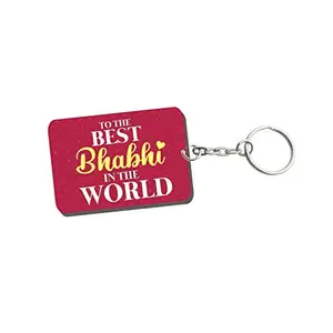 Family Shoping Bhai Dooj Gifts for Bhabhi Best Bhabhi in The World Keychain Keyring Rakshabandhan Gifts for Bhabhi