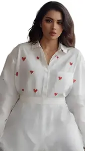 Tiptop Trends Women’s Shirt | Casual Formal Stylish Top for Office, College & Daily Use | White | S