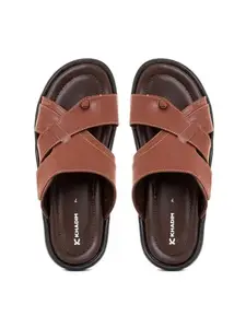 Khadim's Brown Casual Slip On Sandal for Men (9466564)