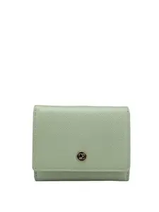 Da Milano Small Leather Wallet for Women - Mint