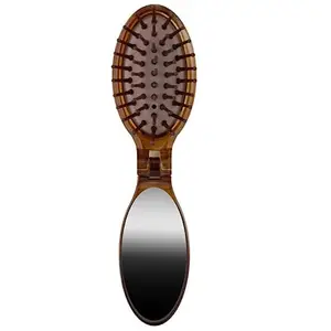 Miss Claire Paddle Hair Brush With Soft And Bristle For Smoothening, Straightening, Styling And Curling For Men And Women (Peanut) (P500TT)
