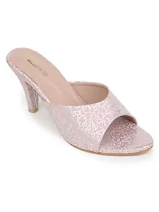 Shezone Women's Pink Color Heels (A296_Pink_38)