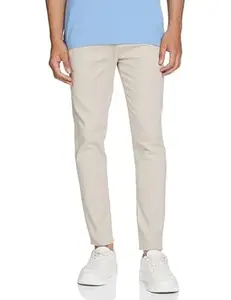 The Indian Garage Co Men Slim Fit Solid Mid-Rise Chinos