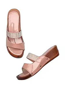 WalkTrendy Womens Synthetic Pink Open Toe Heels - 4 UK (Wtwhs364_Pink_37)
