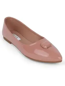 ELLE Women Ballerinas,Peach,UK-4