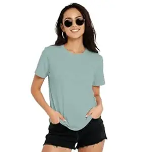 NAVRAAH Women Plain Cotton T-Shirt | Regular Fit | Round Neck | Long Sleeve | Soft Breathable Cotton Casual & Everyday Wear Top