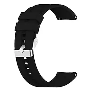 ACM Watch Strap Silicone Belt 22mm compatible with Noise Colorfit Canvas Trinity Smartwatch Classic Band