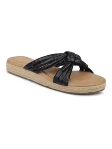 INC.5 Women Black Solid Comfort Heels Sandals