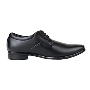 HIKBI Leather Formal Office Shoes Formal Shoes for Men (Numeric_6) Black