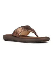 Inc.5 Womens Golden Party Wear Solid T-Strap Flats Sandals