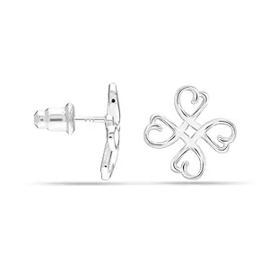 LeCalla 925 Sterling Silver BIS Hallmarked Loving Heart Earrings for Women and Girls
