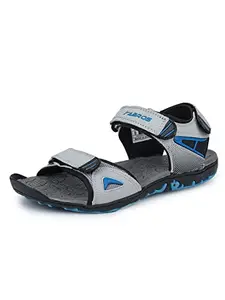 ABROS Men's ASLG0152 Sports Sandals -L.Grey/Sky-7UK