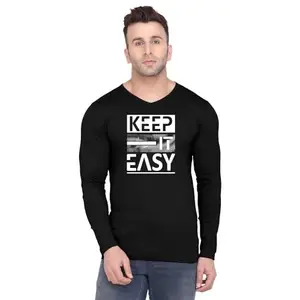 ALLEN BLACK Men's Round Neck T-Shirt Comfortable & Stylish Men's T-Shirt Idea for Gym, Sports, Casual Outings, or Lounge Wear - Small$4859 Black