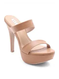 Elle Women Sandal, Tan, UK-6