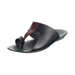 Metro Men's Black Casual Stylish Chappal Sandals UK/7 EU/41 (16-483)