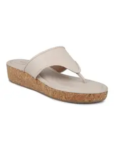 INC.5 Women Beige Wedge Heels