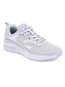 Campus Women Camp-Clancy L.Gry/Purple Running Shoes -5 UK/India