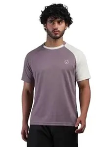 CHKOKKO Gym Tshirt for Men Workout Regular Fit Sports Activewear Man Tshirts with Round Crew Neck and Half Sleeves for Yoga Running&Outdoor Activities