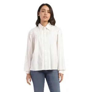 Levi's Women's Regular Fit Shirt (A5124-0001L_White