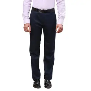Raymond Men's Regular Pants (RMTX04871-B7_Dark Blue