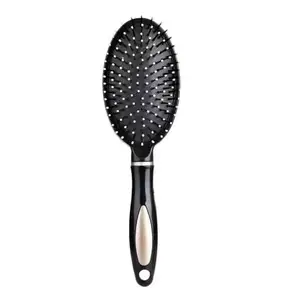 BlackLaoban Anti-Static Massage Flat Hair Brush Nylon Bristle Hair Brush For Blow Drying, Styling, Curling, Straighten All Type Hairs For Women & Men (Gold)