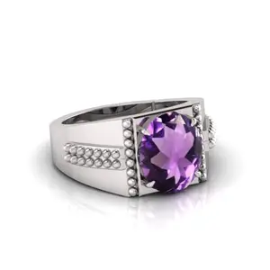 7.25 Ratti Katela (Amethyst) Original Stone Adjustable Ring For Men And Women With Lab Certified A-10