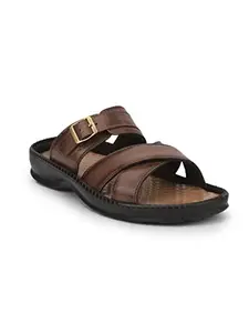 Liberty Men Steamer-03 Tan Slipper - 43