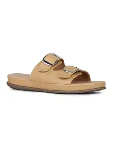 Inc.5 Womens Beige Casual Solid Open Toe Flat Slip-On Sandals