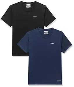 Charged Brisk-002 Melange Round Neck Sports T-Shirt Black Size Xs And Charged Brisk-002 Melange Round Neck Sports T-Shirt Indigo Size Xs