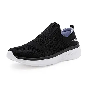 Red Tape Women's Sports Shoes - Slip-on Shape Adjustable Sports Walking Shoes, Perfect for Walking & Running Black