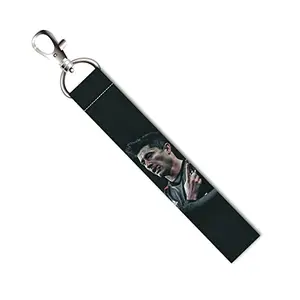 ISEE 360® Footballer Lewndoski Lanyard Tag with Swivel Lobster for Gift Luggage Bags Backpack Laptop Bags L X H 5 X 0.8 INCH