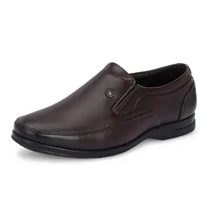 Centrino Mens Formal Shoes | Non-Lace-Up Derby Shoes | Provide Comfort & Stylish | Perfect for Formal Wear, Business Casual, and Parties wear 6649-2_Brown_9