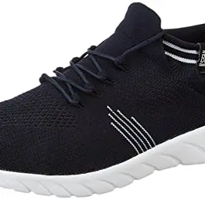 Bourge Men's Loire-z-171 Navy and White Running Shoes-10 Kids UK (Loire-z-171-10)