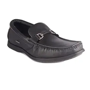 Red Chief Black Formal Slip-On Shoes for Men (RC3760 001) Size 6