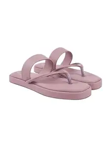 Shoetopia Comfortable Strappy Peach Flats For Women & Girls /EU40
