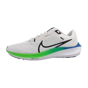 Nike Mens Air Zoom Pegasus Running Shoes 40-Platinum Tint Black-White-Green Strike-Dv3853-006-8Uk