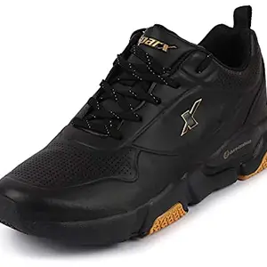 Sparx Men's Black Golden Running Shoe (SM-661)
