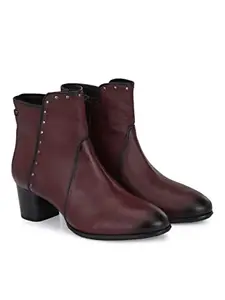 Delize Women's Black Cherry Ankle Boots