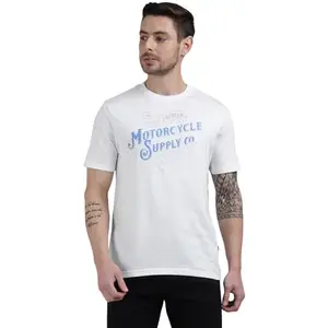 Royal Enfield Motorcycle Supply Co T Shirt (Size: XL)-TSS250019-WHITE