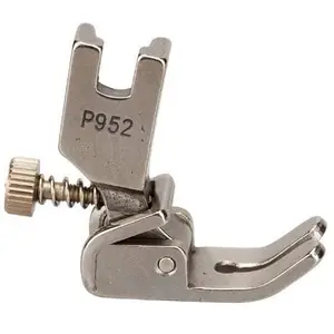 Bhavya Enterprises P952 Presser Foot for Industrial Sewing Machine with Screw Adjustable for Flat Wagon Steel Closing Wrinkled Folds, Single High Shank Adjustable Shirring Gathering Foot