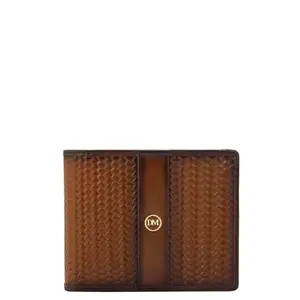 Da Milano Genuine Leather Brown Bifold Men Wallet with Multicard Slot (0017A)