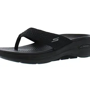 Skechers Women's, Gowalk Arch Fit - Dazzle Sandal Black 10 M