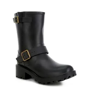 London Rag Harness Detail Calf Rain Boots