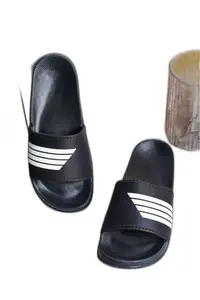 Men Casual slippers comfortable slides (RBSX03ABLK-9)