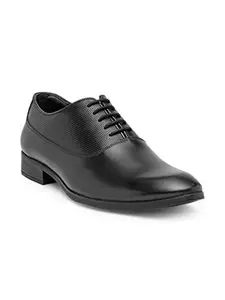 TEAKWOOD LEATHERS Teakwood Genuine Leather Formal Oxford Office Shoes for Men(Black)