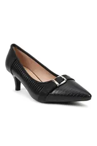 Allen Solly Women Black Casual Heels