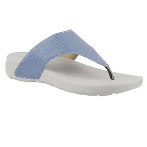 WELCOME Women's Extra Soft Slippers with Cushion FootBed for Adult | Comfortable & Light Weight| Stylish & Anti-Skid| Waterproof & Everyday Flip Flops for Ladies/Girls, W-FM-101-BLUE_8