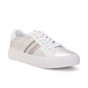 Tommy Hilfiger Synthetic Solid Grey Women Flat Sneakers (F23HWFW301) Size- 41
