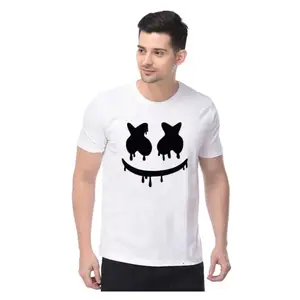 STYLENE Printed Unisex T-Shirt (Large, White)